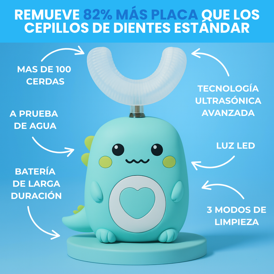 DinoBrush Cepillo de dientes eléctrico infantil