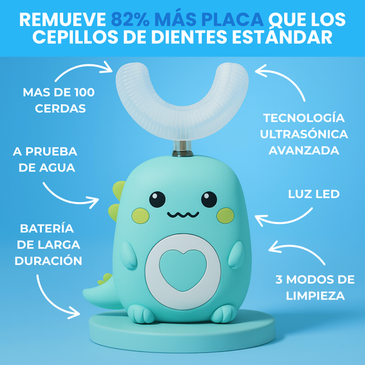 DinoBrush Cepillo de dientes eléctrico infantil