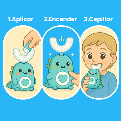 DinoBrush Cepillo de dientes eléctrico infantil